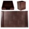 Dacasso Dark Brown Bonded Leather 3-Piece Desk Set DF-3637 - alternate 6
